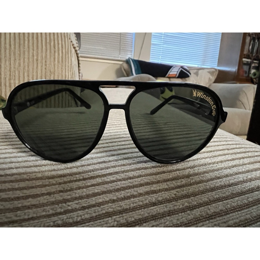 "Winston Cup" Aviator Sunglasses NASCAR Vintage Plastic Frame Nice Condition